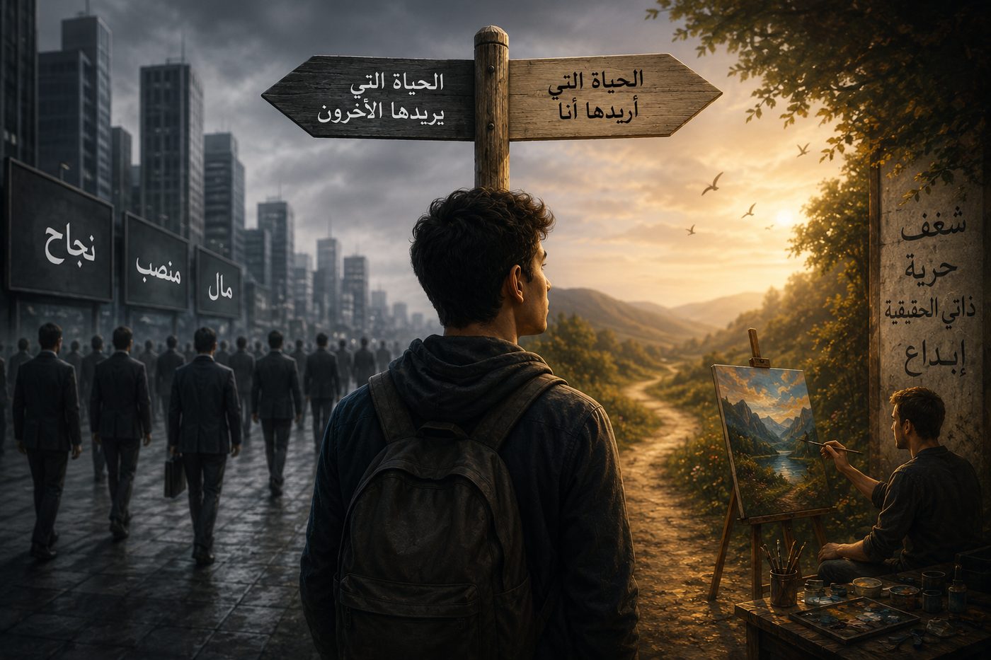 مفترق طرق: الحياة التي يريدها الآخرون أم الحياة التي أريدها أنا
